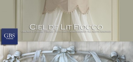 Cielo con Fiocco. Ciel de lit in ferro battuto. Lo Shabby Romantico di GBS